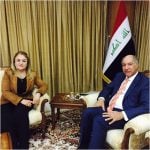 النائبة أميرة زنكنة تلتقي وزير الموارد المائية ببغداد