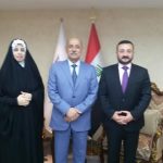 النائبة ميثاق الحامدي تزور وزير النقل في بغداد