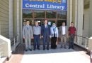 النائبة نجيبة نجيب تزور المكتبة المركزية لجامعة دهوك