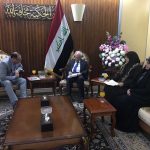 النائبة ايمان رشيد تزور وزير التعليم العالي ببغداد