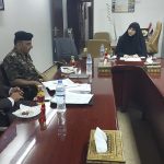رئيسة لجنة المرأة تلتقي بمدير دائرة حماية الاسرة في وزارة الداخلية 