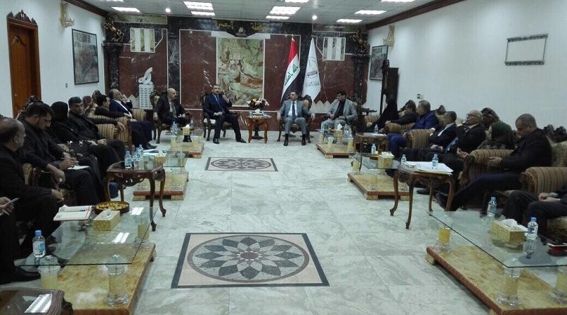 نواب عن محافظة البصرة يعقدون اجتماعا في ديوان المحافظة