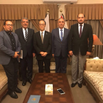 النائب الدكتور احمد الشيخ علي يبحث  تطويرالعمل الجامعي مع السفير الياباني في العراق