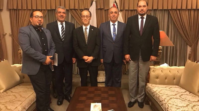 النائب الدكتور احمد الشيخ علي يبحث  تطويرالعمل الجامعي مع السفير الياباني في العراق