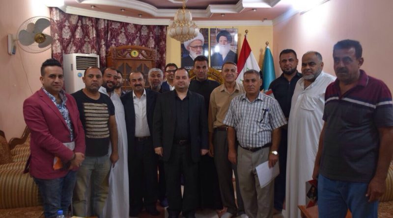 النائب جمال المحمداوي يستقبل رئيس تجمع الصحفيين والإعلاميين العراقيين للمنطقة الجنوبية في البصرة