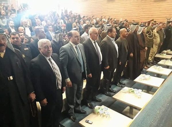 النائب علي المالكي يحضر حفل تكريم الاجهزة الامنية في محافظة بابل