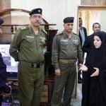 النائبة منال المسلماوي تزور قيادة شرطة محافظة بابل